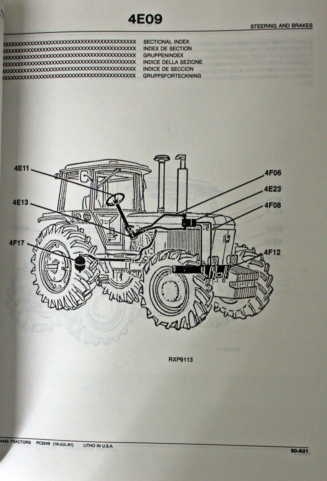Ersatzteilekatalog John Deere Traktoren 4055, 4255 und 4455 